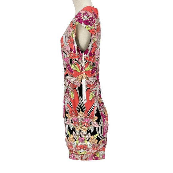 Etcetera Dress Womens 10 Abstract Multicolor Print Lined Sleeveless NWT - Picture 4 of 14